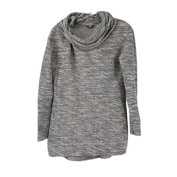 Cowl Neck Pullover Top Salt & Pepper Gray Size Small Merona Casual Long Sleeve - Picture 1 of 7